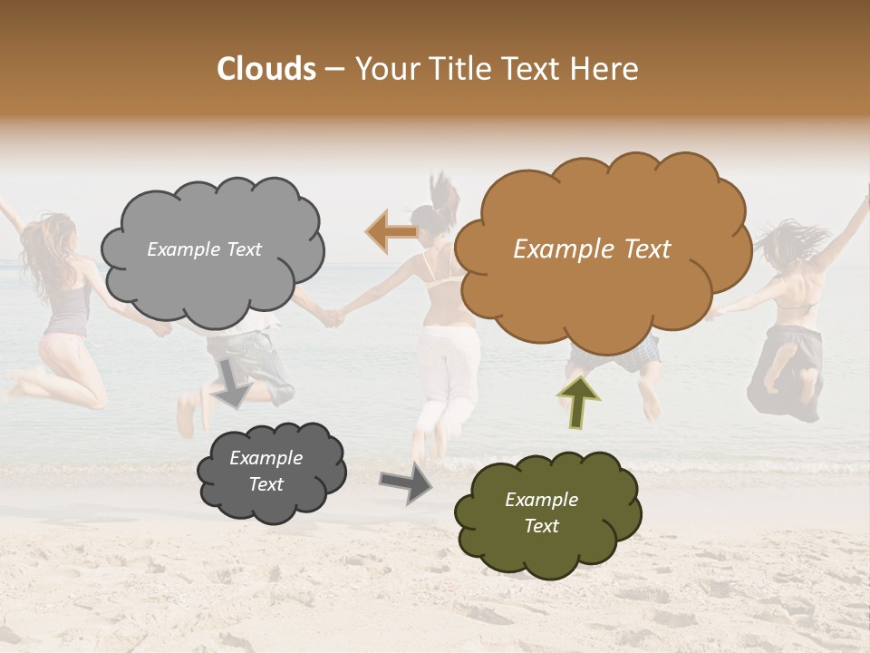 Exterior Teenagers Space PowerPoint Template