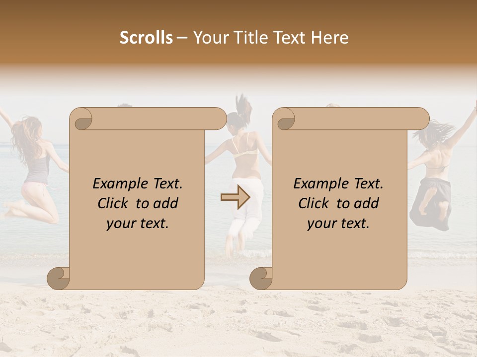 Exterior Teenagers Space PowerPoint Template