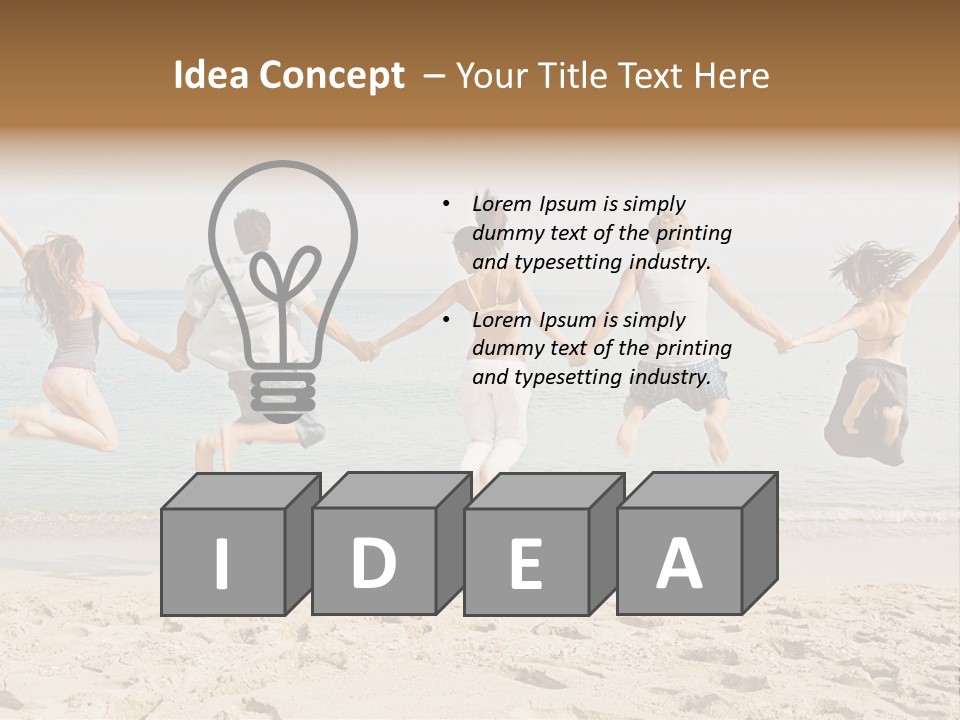 Exterior Teenagers Space PowerPoint Template