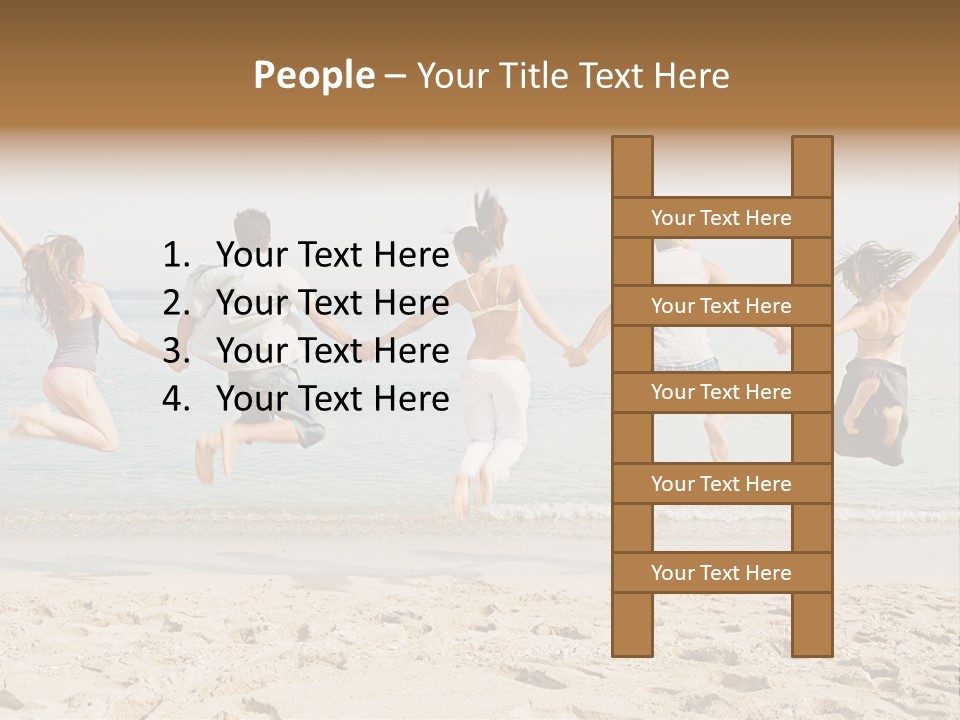 Exterior Teenagers Space PowerPoint Template