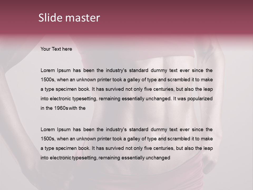 Waist Attractive Building PowerPoint Template