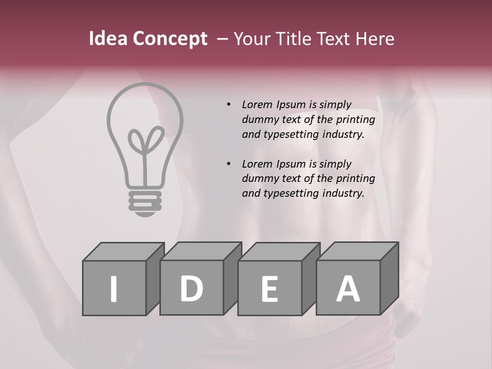 Waist Attractive Building PowerPoint Template