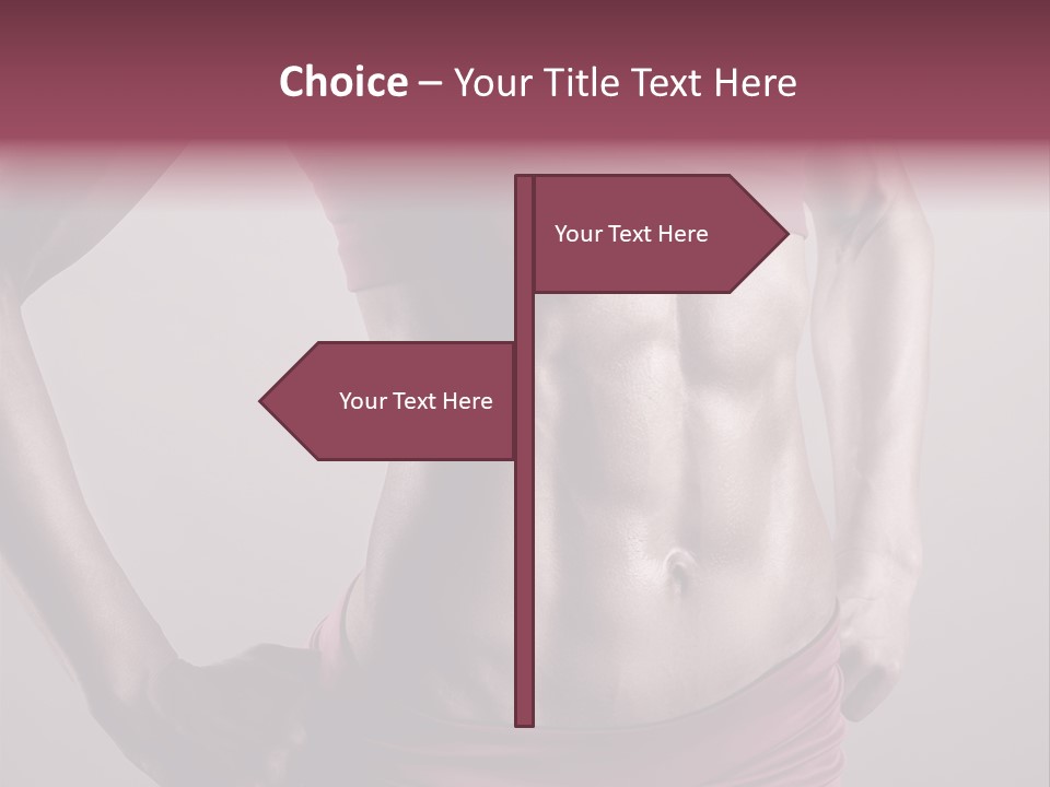 Waist Attractive Building PowerPoint Template