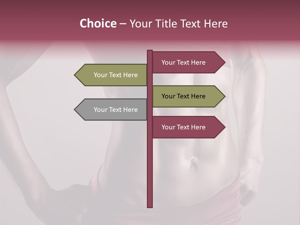 Waist Attractive Building PowerPoint Template