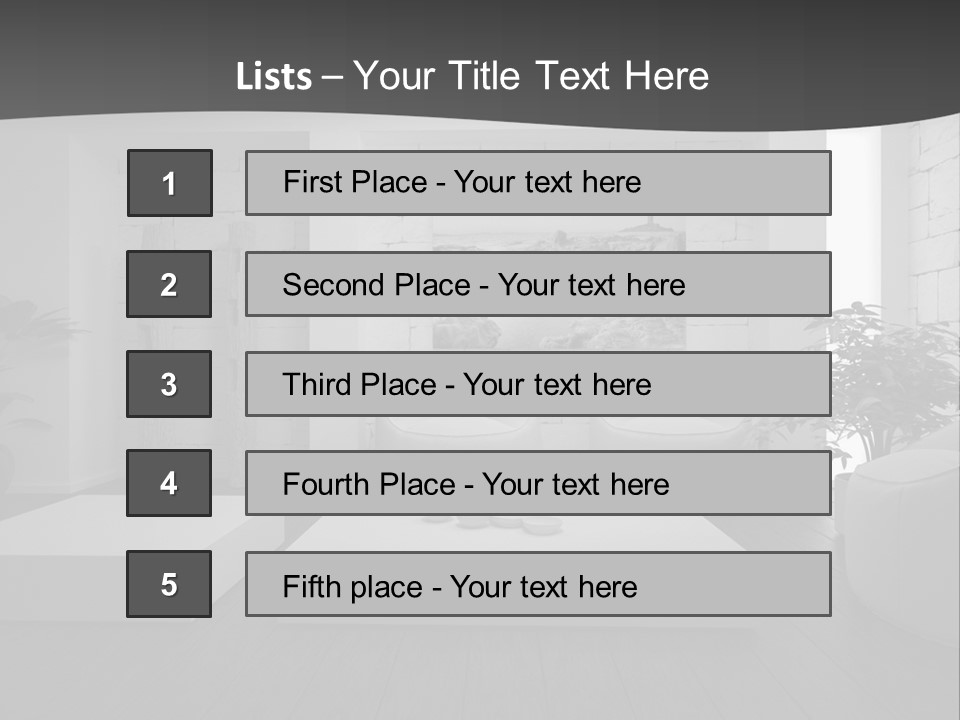 Contemporary Home Decor PowerPoint Template
