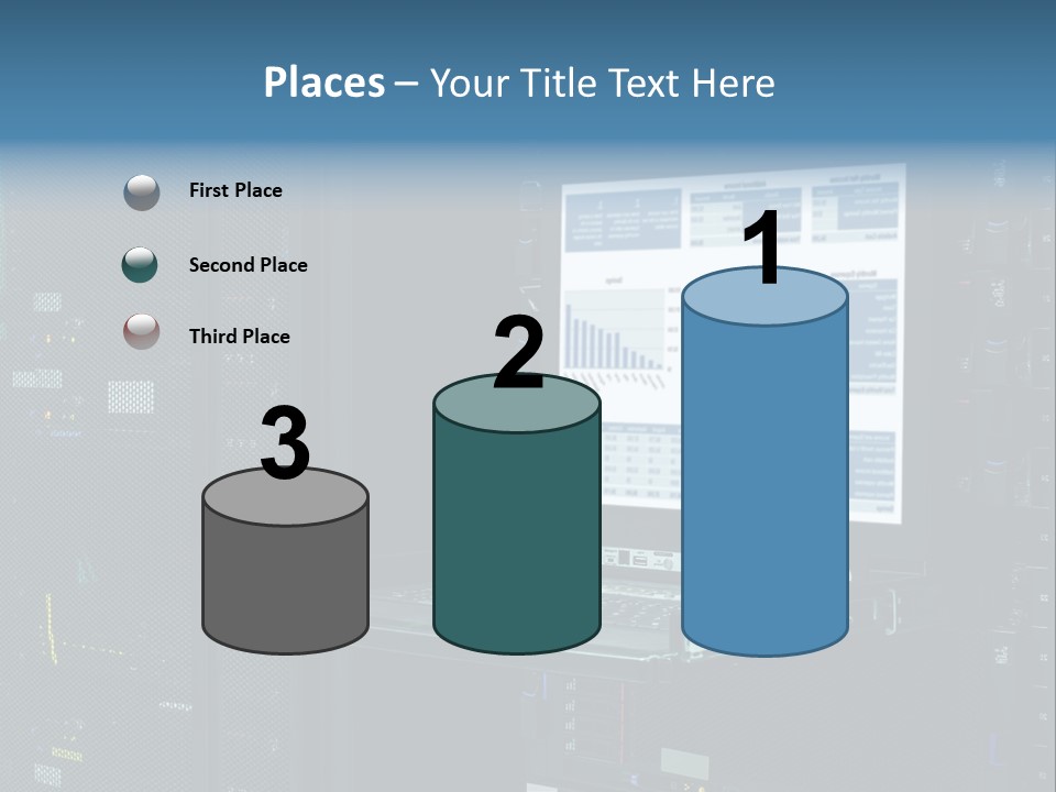 Background Graph Tower PowerPoint Template