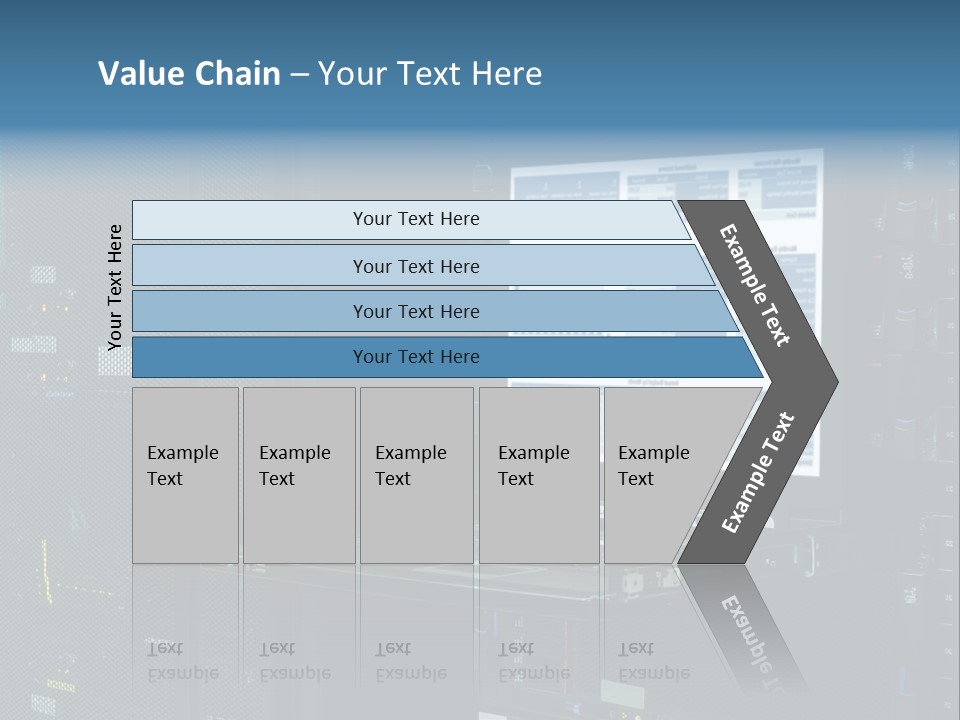 Background Graph Tower PowerPoint Template