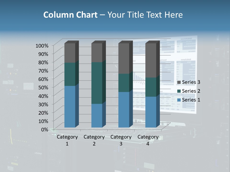 Background Graph Tower PowerPoint Template
