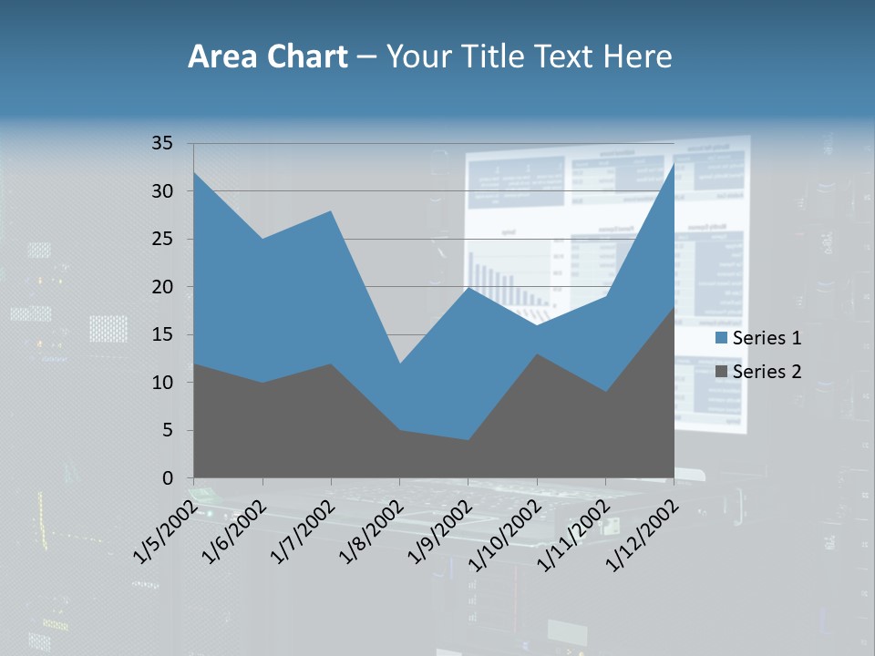Background Graph Tower PowerPoint Template