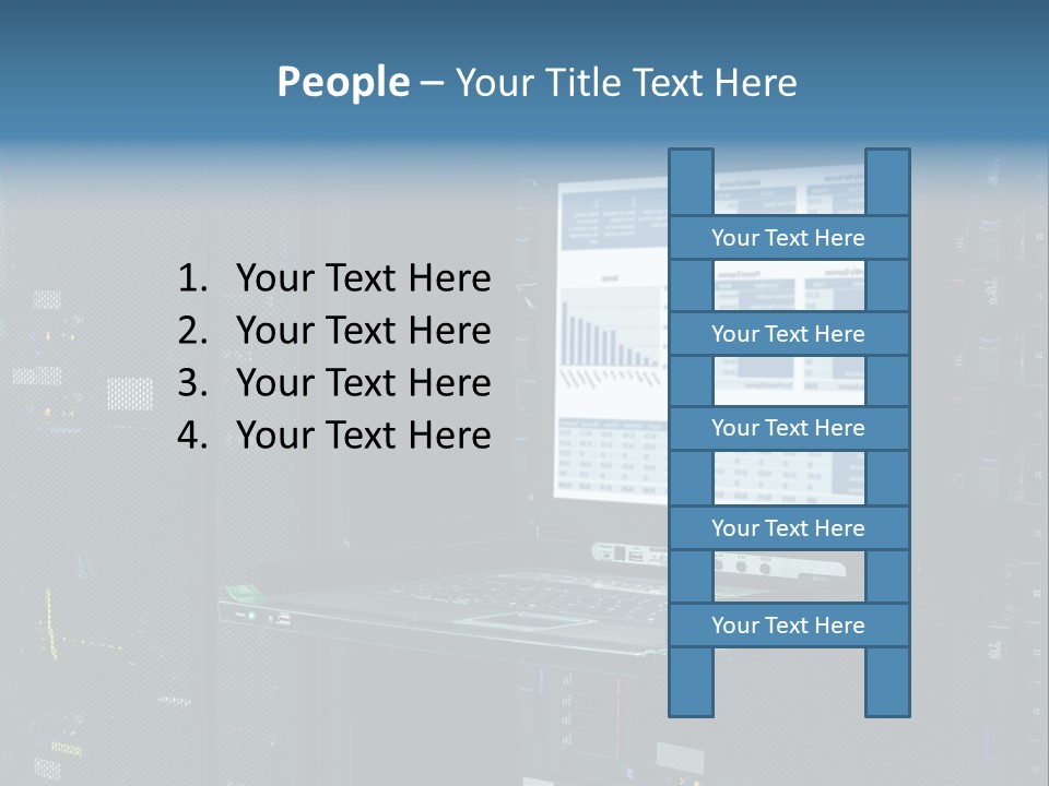 Background Graph Tower PowerPoint Template