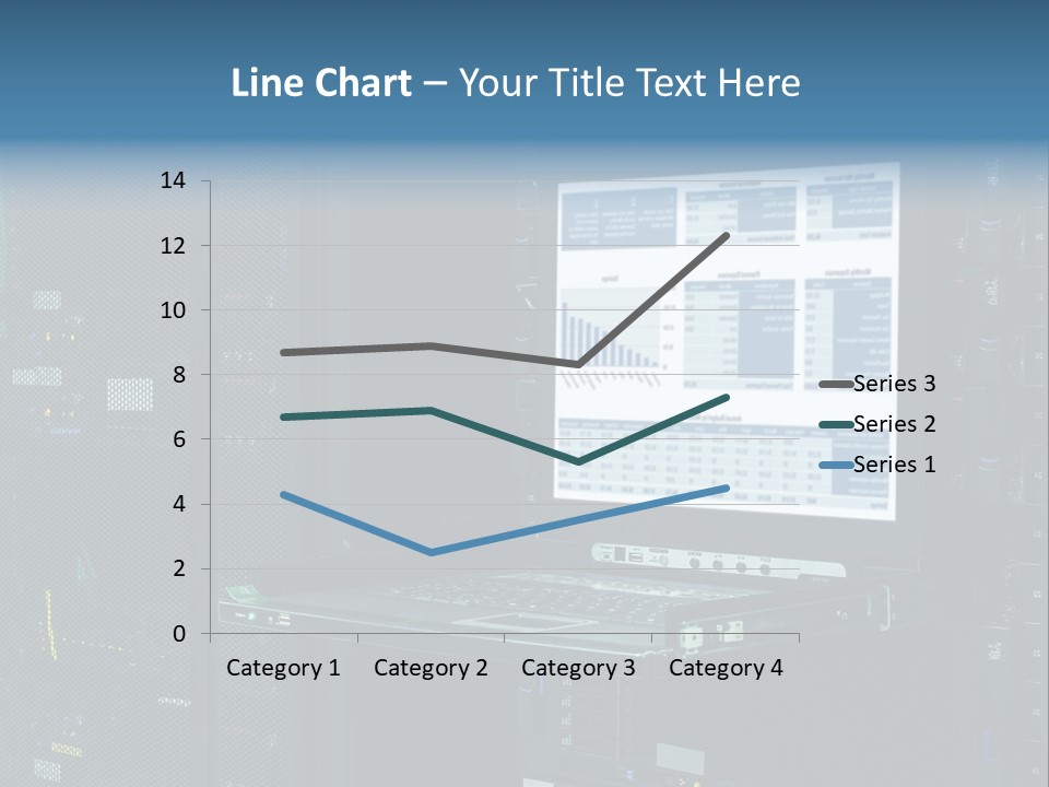 Background Graph Tower PowerPoint Template