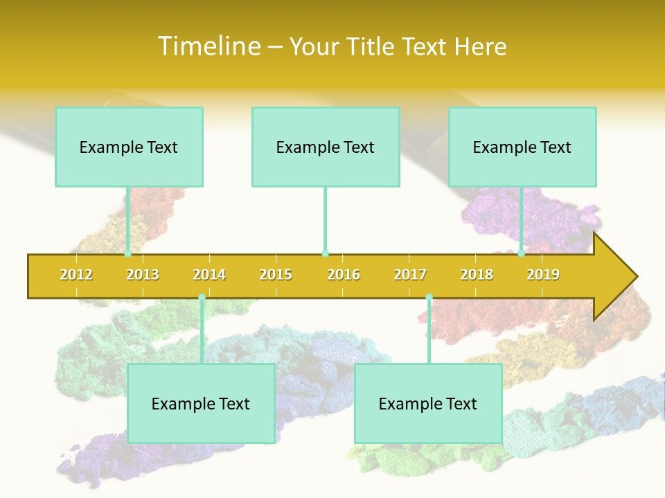 A Brush With Some Colored Powder On It PowerPoint Template