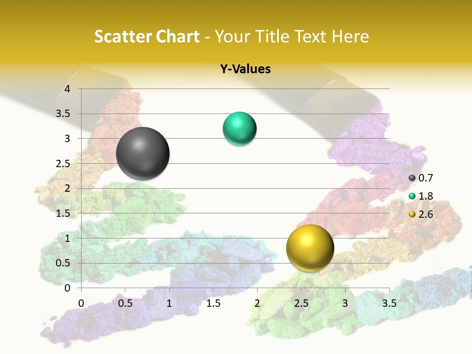 A Brush With Some Colored Powder On It PowerPoint Template