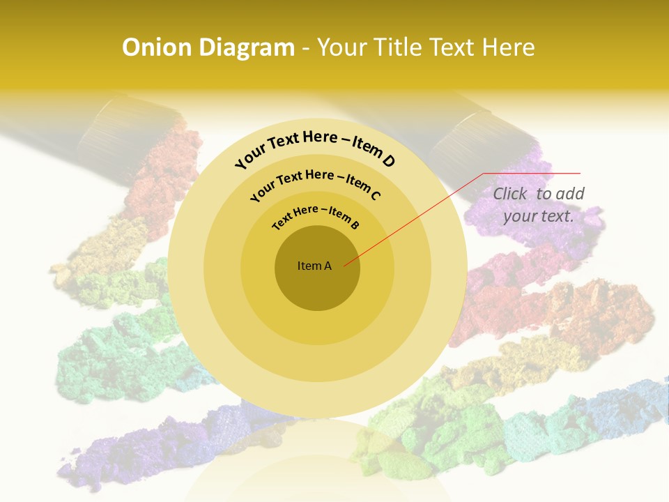 A Brush With Some Colored Powder On It PowerPoint Template