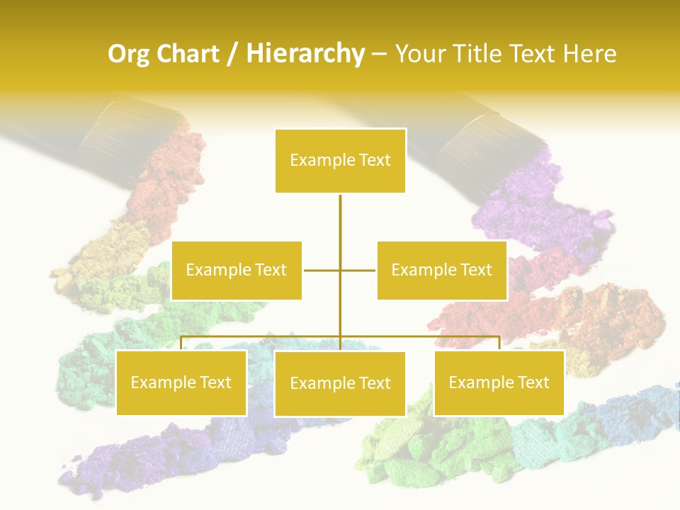 A Brush With Some Colored Powder On It PowerPoint Template