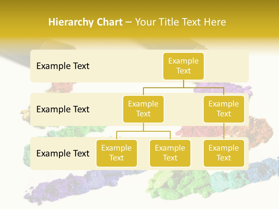 A Brush With Some Colored Powder On It PowerPoint Template