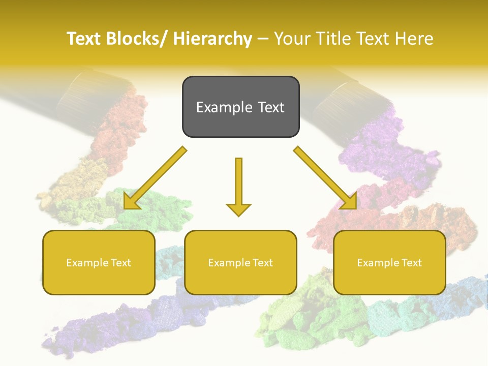 A Brush With Some Colored Powder On It PowerPoint Template