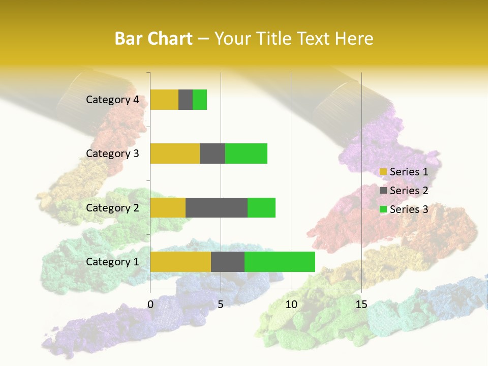 A Brush With Some Colored Powder On It PowerPoint Template
