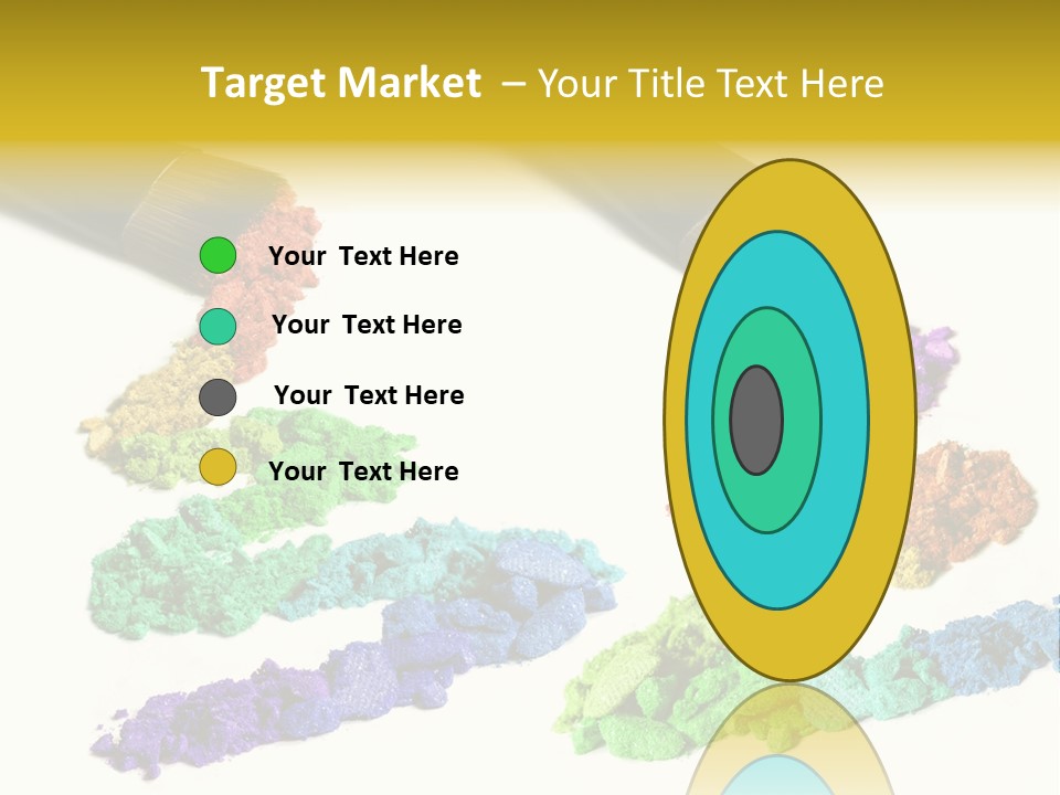 A Brush With Some Colored Powder On It PowerPoint Template