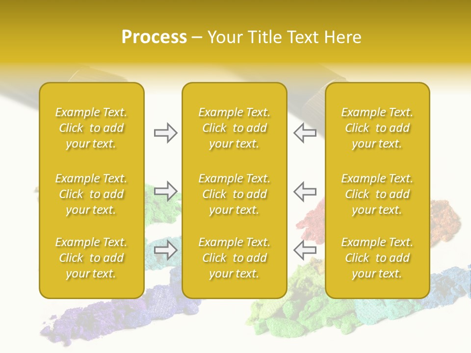A Brush With Some Colored Powder On It PowerPoint Template