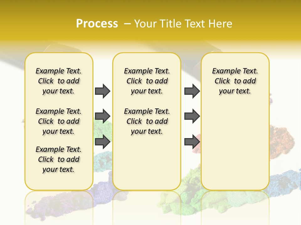 A Brush With Some Colored Powder On It PowerPoint Template