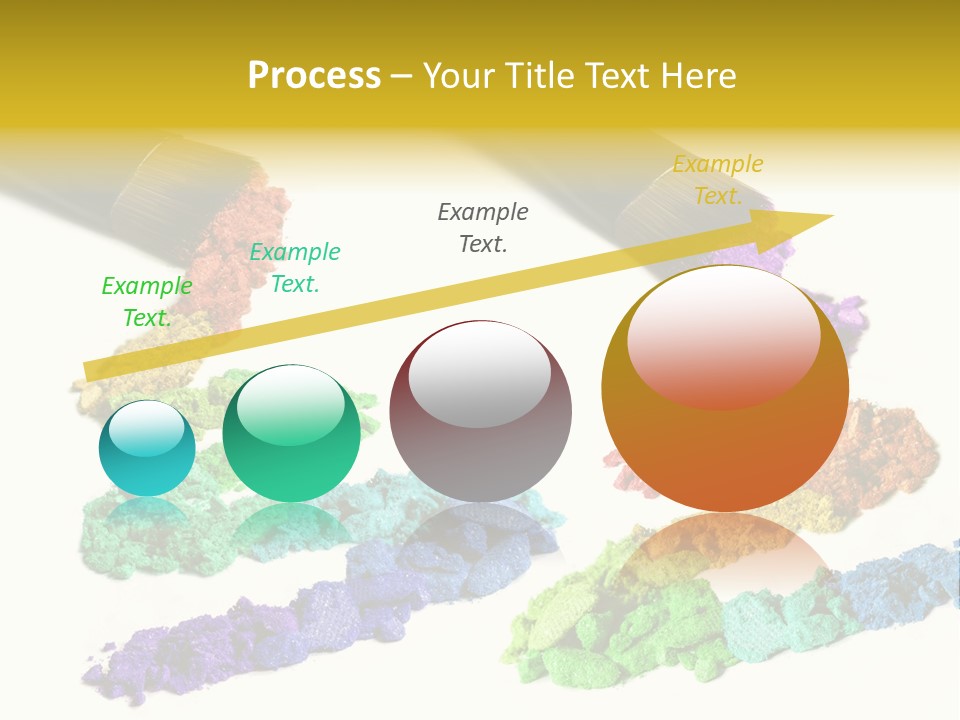 A Brush With Some Colored Powder On It PowerPoint Template