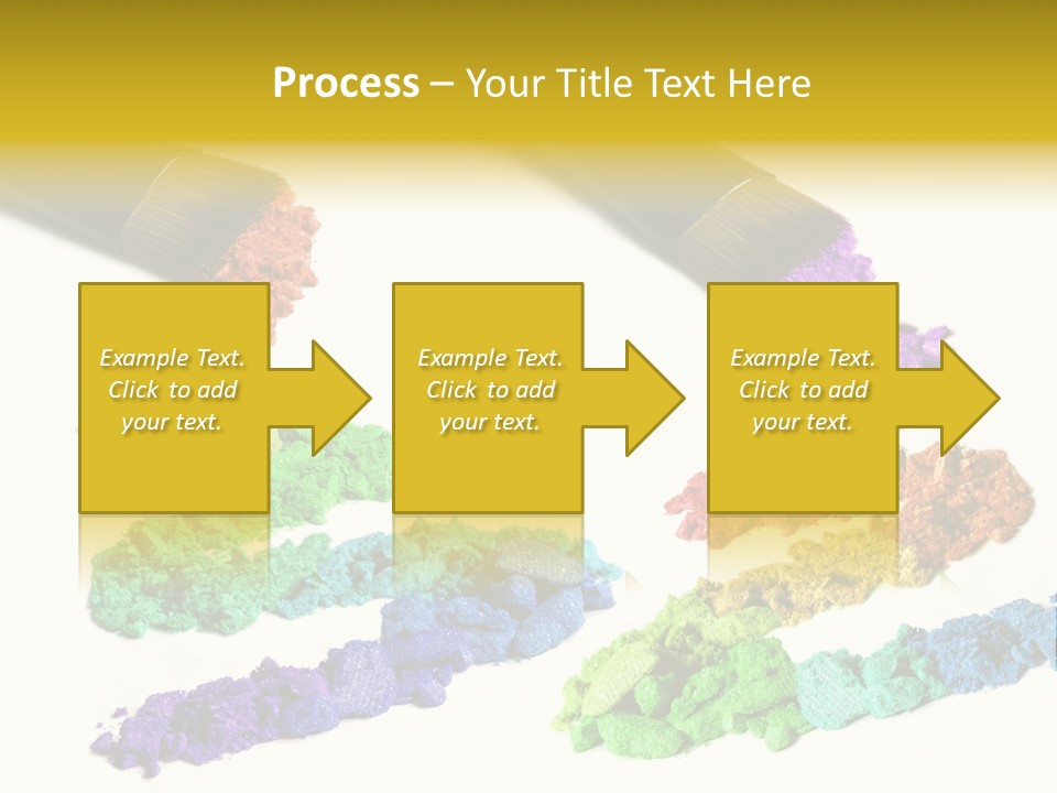 A Brush With Some Colored Powder On It PowerPoint Template