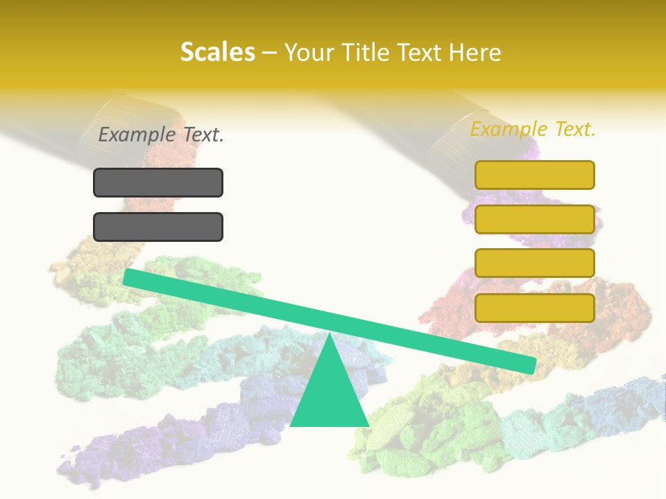 A Brush With Some Colored Powder On It PowerPoint Template