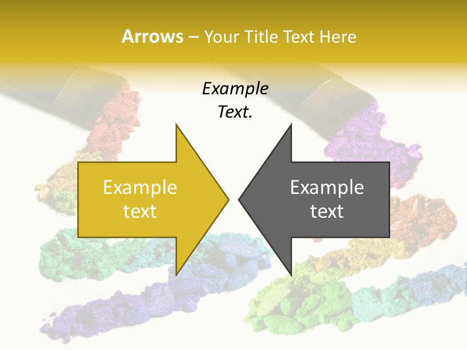 A Brush With Some Colored Powder On It PowerPoint Template