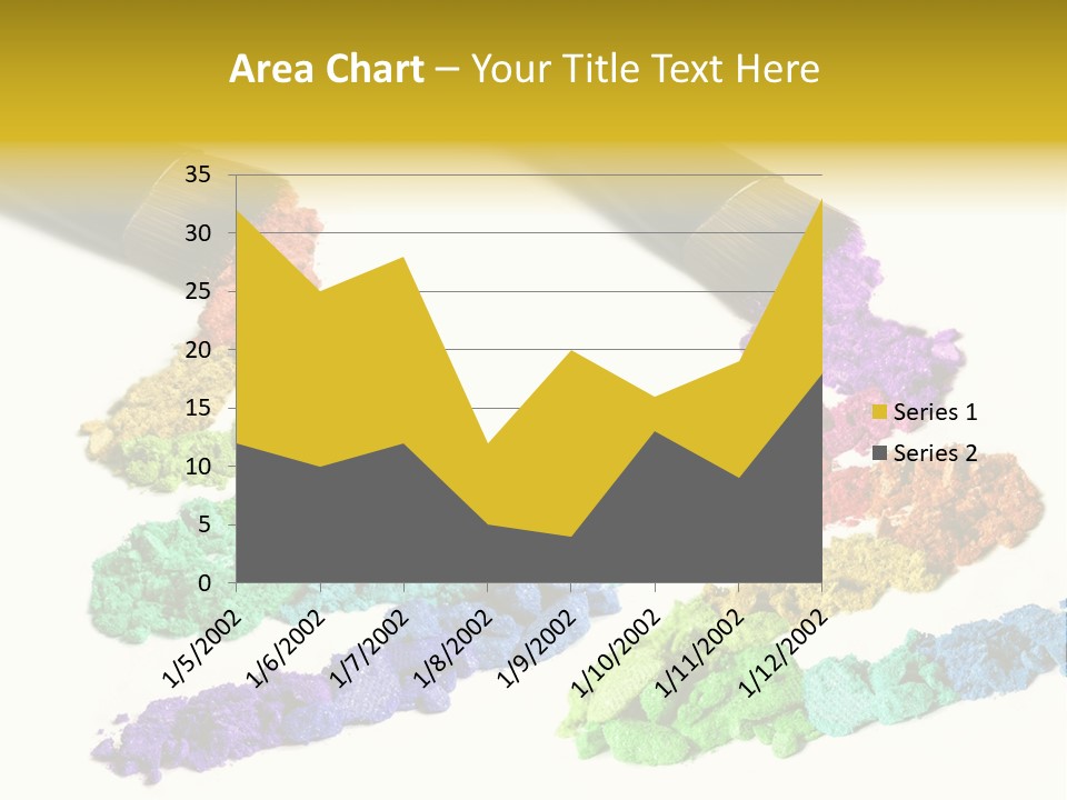 A Brush With Some Colored Powder On It PowerPoint Template