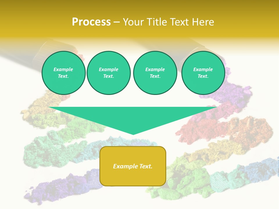A Brush With Some Colored Powder On It PowerPoint Template