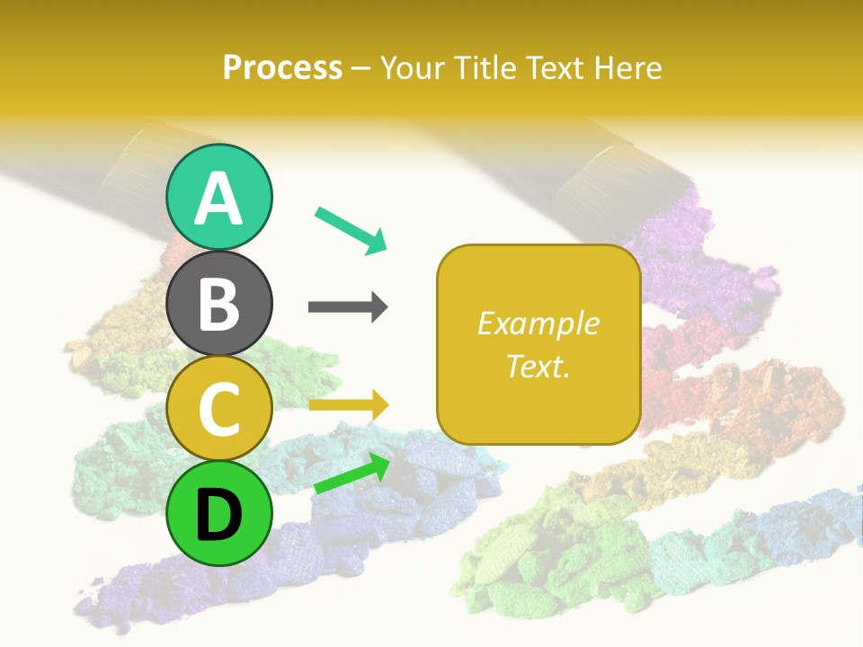 A Brush With Some Colored Powder On It PowerPoint Template