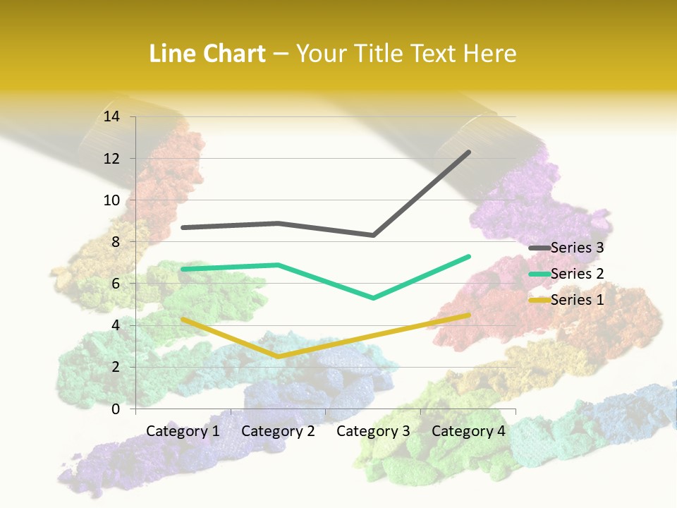 A Brush With Some Colored Powder On It PowerPoint Template