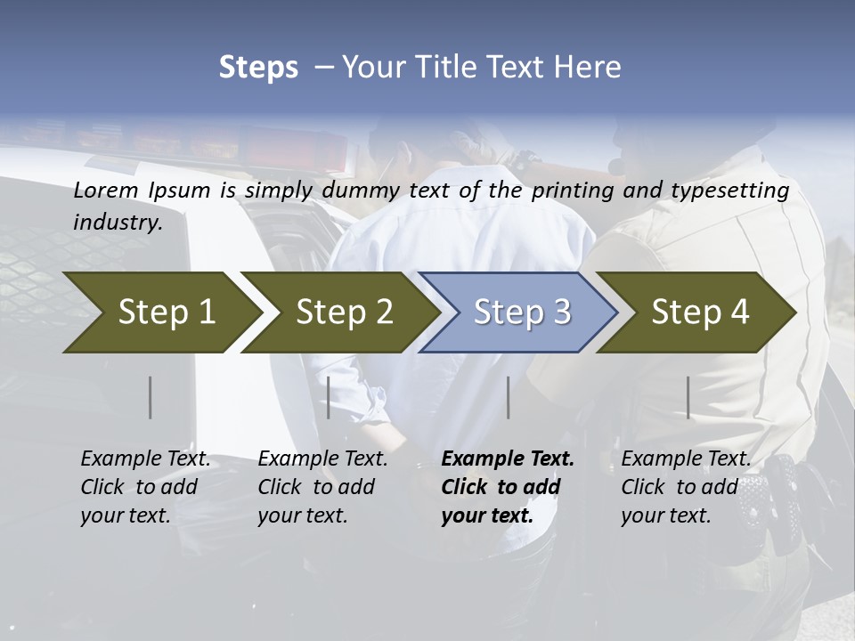 Crime Criminal People Car PowerPoint Template