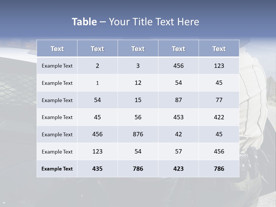 Crime Criminal People Car PowerPoint Template
