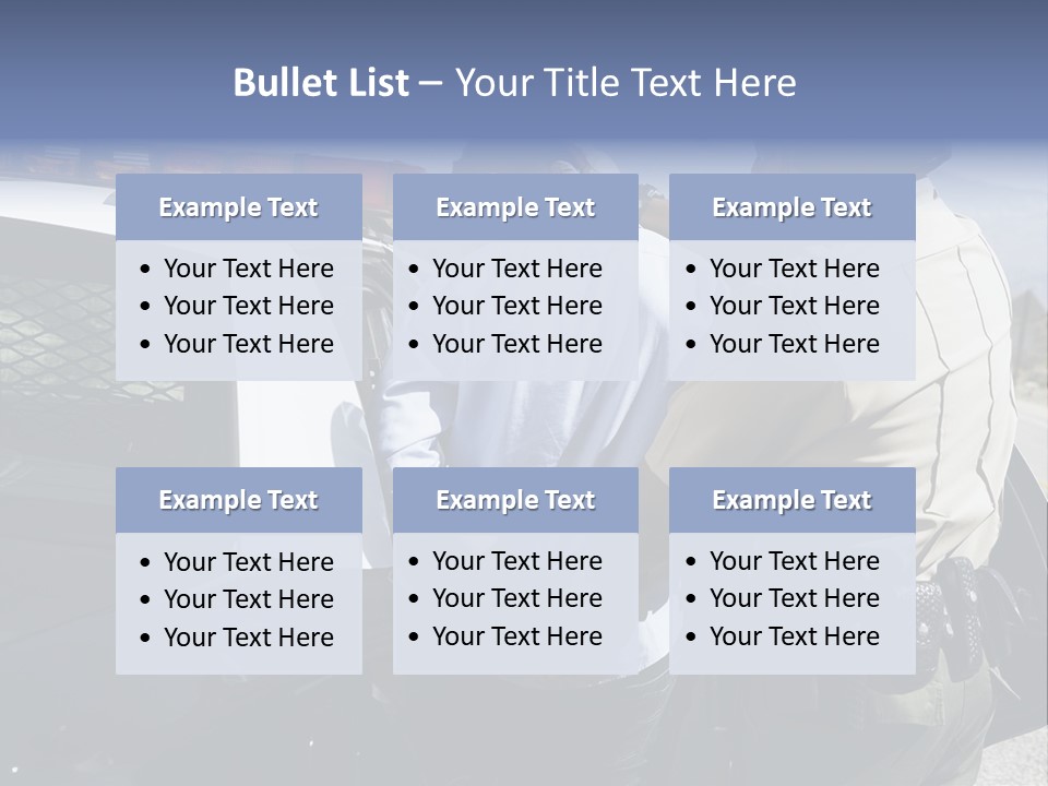Crime Criminal People Car PowerPoint Template