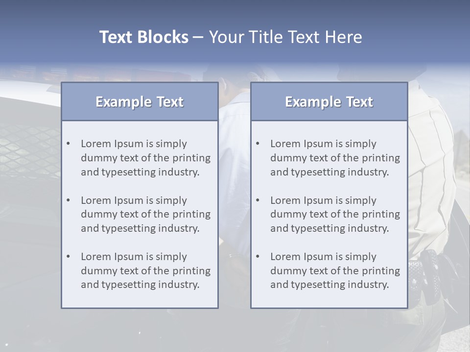Crime Criminal People Car PowerPoint Template