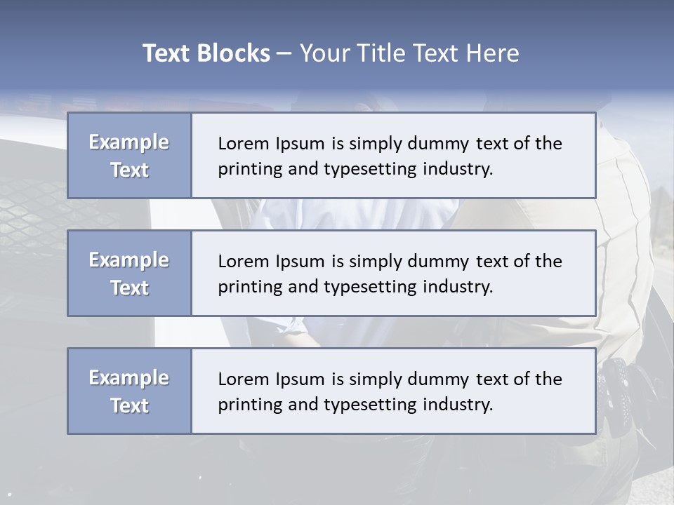 Crime Criminal People Car PowerPoint Template