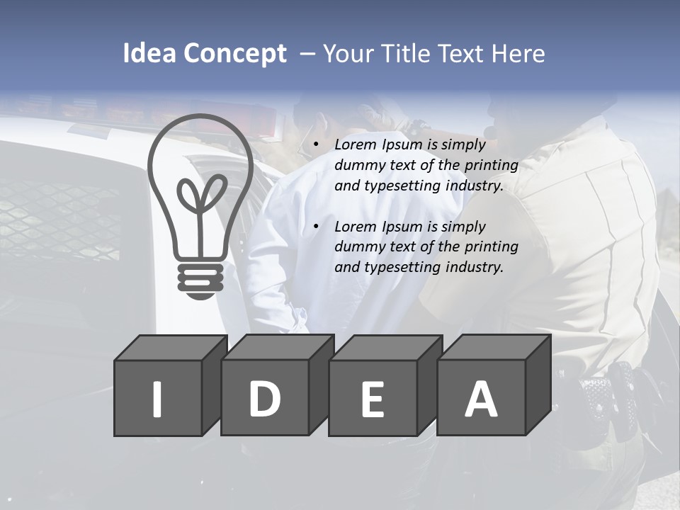 Crime Criminal People Car PowerPoint Template