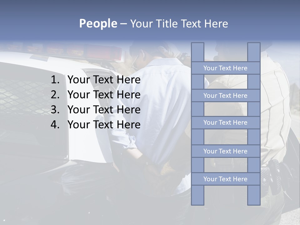 Crime Criminal People Car PowerPoint Template
