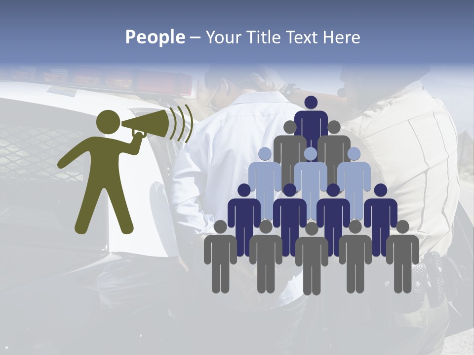 Crime Criminal People Car PowerPoint Template