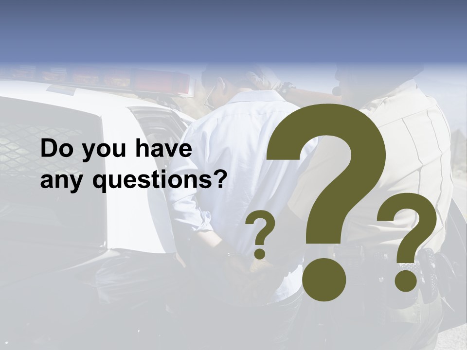 Crime Criminal People Car PowerPoint Template