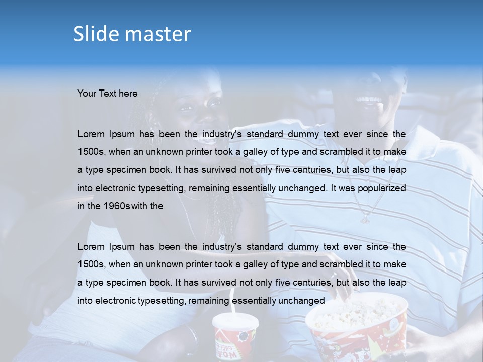 Soda Fast Food Arm Around PowerPoint Template