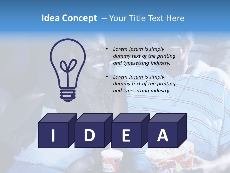 Soda Fast Food Arm Around PowerPoint Template