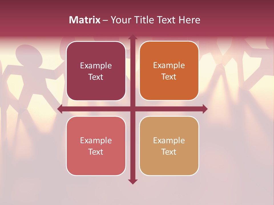 Togetherness Teamwork Standing PowerPoint Template