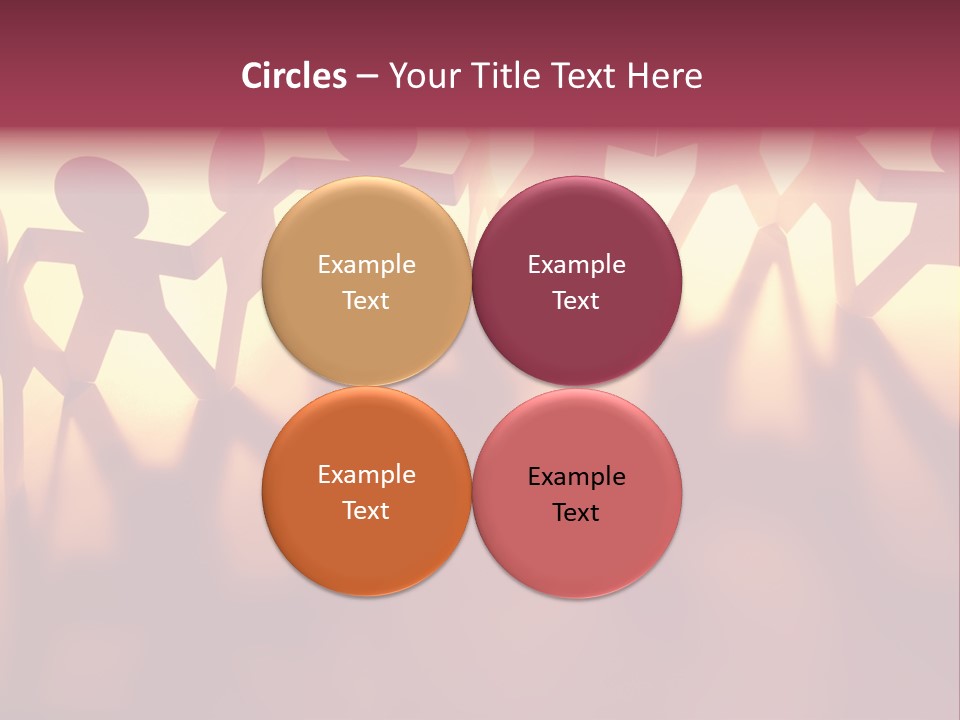 Togetherness Teamwork Standing PowerPoint Template