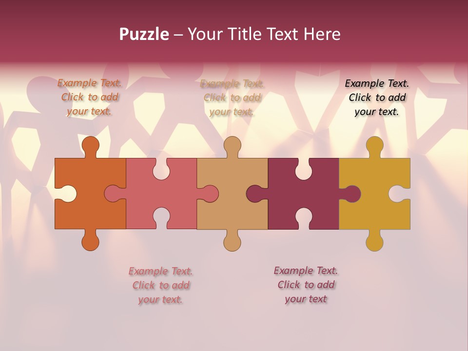 Togetherness Teamwork Standing PowerPoint Template