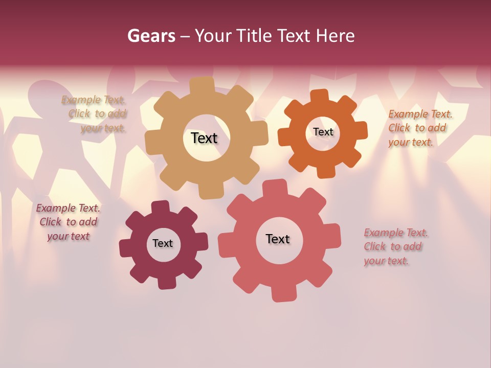 Togetherness Teamwork Standing PowerPoint Template