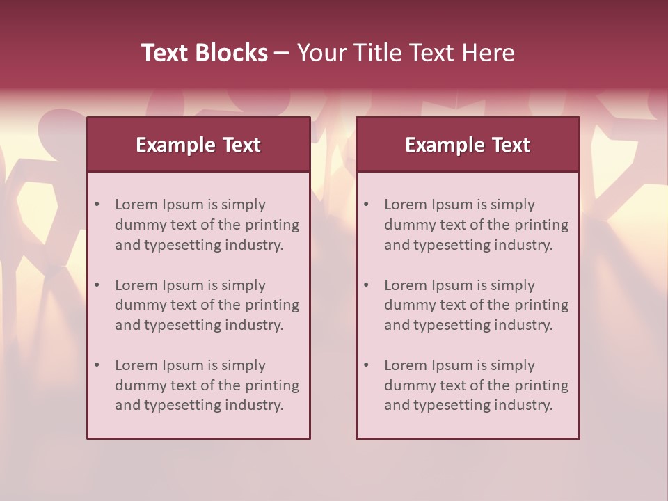 Togetherness Teamwork Standing PowerPoint Template