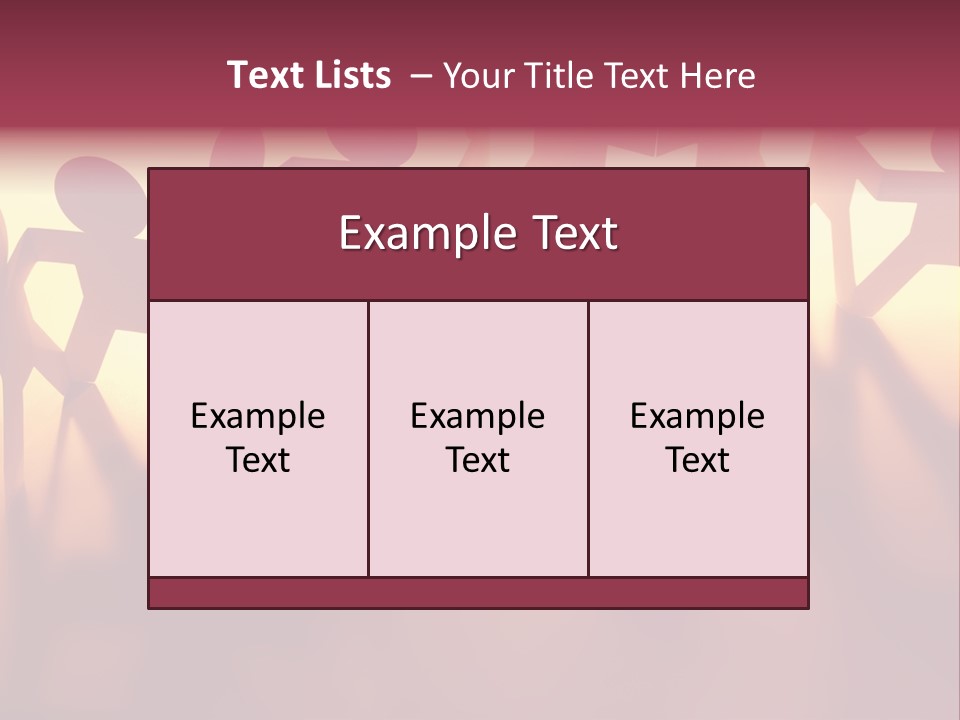 Togetherness Teamwork Standing PowerPoint Template